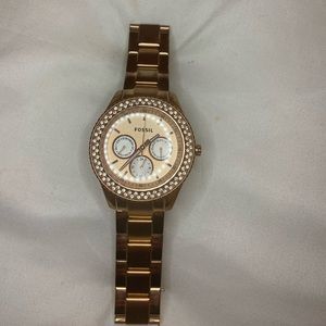 Fossil watch rose gold